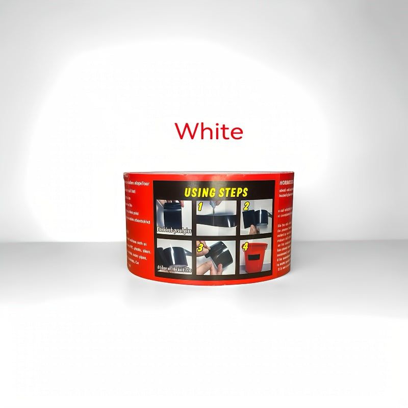 400% More Leak-Proof Tape - Maximum Waterproof, Super Rubber, Suitable for Indoor and Outdoor Use, Perfect for Homes, RVs, Roofs, Pipes, Pools - Black/White Options, Waterproof Tape for Sealing and Leak Repair - Self-Adhesive