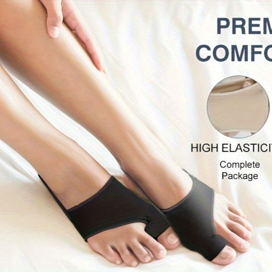 A Pair of Adjustable Elastic Toe Separators, Unisex Gel Toe And Thumb Separators with Gel Pads - Designed for Foot Comfort - Suitable for Nighttime Use, Hiking, Camping - a Perfect Gift for Both Men And Women for Christmas An