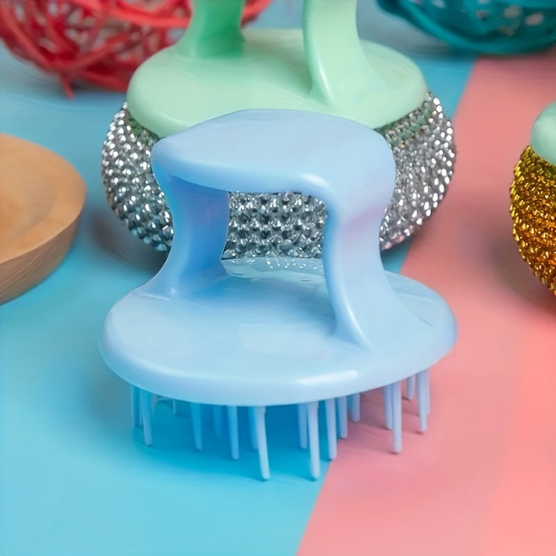 2pcs/Stainless Steel Sponge Handle Scrub Bru Nsh Kitchen Cleaning Tool, On-Scratch Nano Wire Detachable Stain Removal Ball for Home Use, No Residue Multi-Purpose Cleaning Brushp