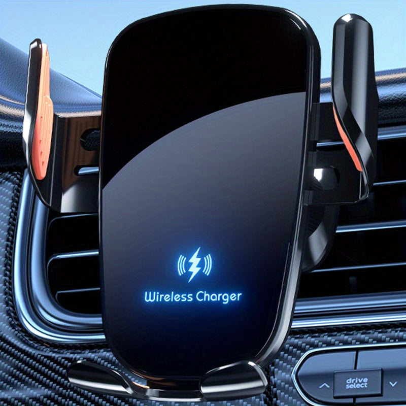 Car Mobile Holder - Intelligent Sensor Automatic Clamping Stand for Daily Commuters | Fast Charging Phone Mount for Vehicles, 360° Rotation | Compatible with Dashboard/Vent, Essential for Hour Driving | Universal Car Phone H