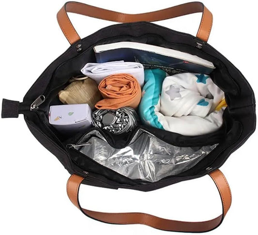 Wine Tote With Drink Dispenser, Canvas Wine Purse With Hidden Insulated Compartment, Beach Portable Wine Bag Shoulder Bag For Picnic, Camping, Travel, Gift For Wine Lovers (Black)