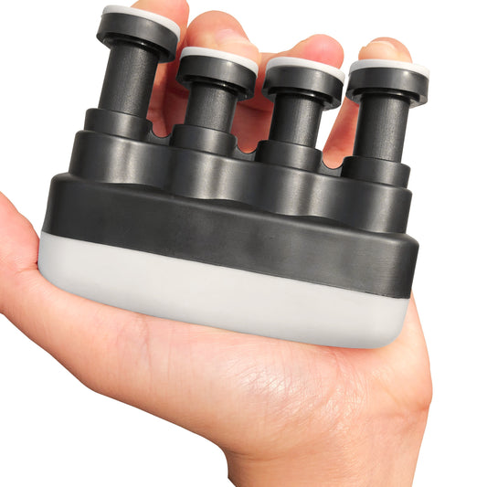 Finger Strengthener & Hand Exerciser - Heavy-Duty PP Construction, Ergonomic Grip Trainer for Musicians, Gymnasts, Climbers, Athletes - No Power Needed, Portable Fitness Equipment with Textured Surface & Secure Cl