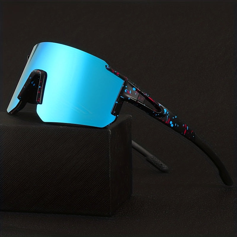 OYALIE Bicycle Fashion Glasses for Men & Women - Full-Rim PC Frame, 1 Lens, Lightweight & Durable, Ideal for Mountain Biking, Road Cycling, Outdoor Sports, Driving, Fishing, Running, Golf, Beach, Baseball - Stylish Streetwear