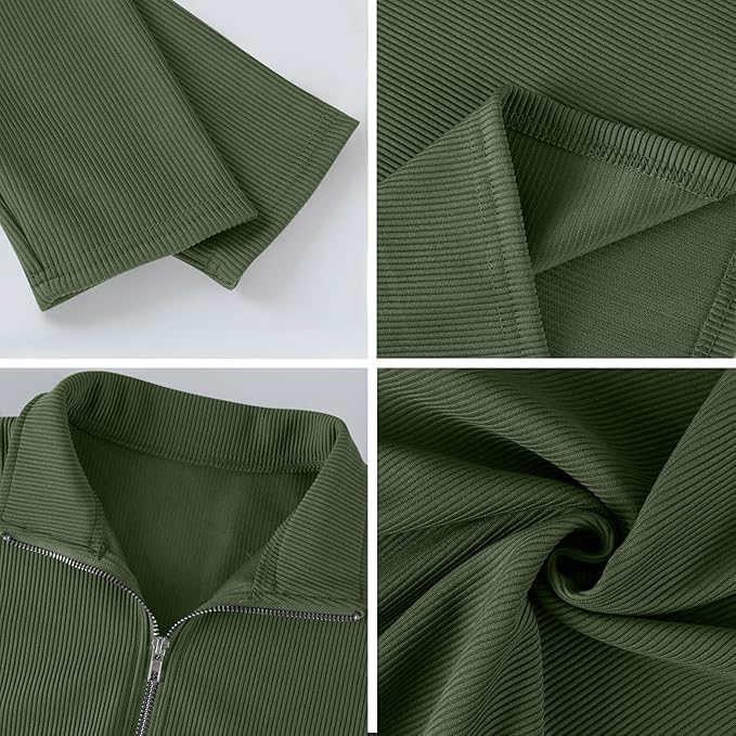 Hoodies Men Corduroy Hoodie Half Zip Trekking Pullover Long Sleeve Casual Winter Sweater