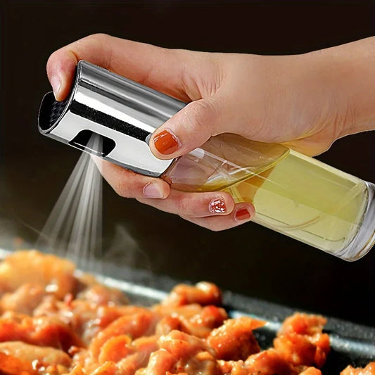 Glass Spray Bottle – Pressure Atomization Oil Control Spray Pot for Kitchen Cooking