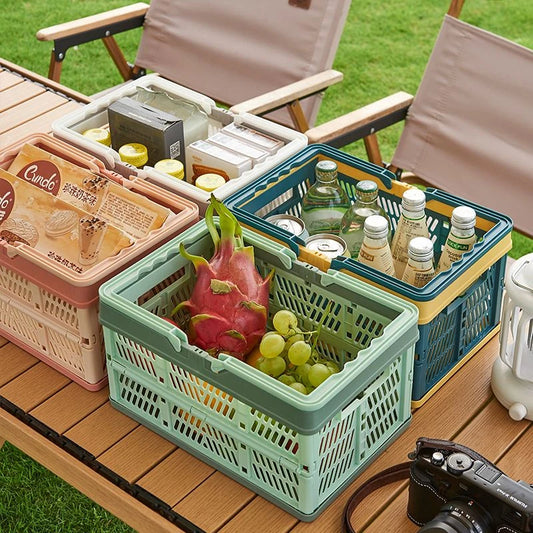 Folding Storage Cabinet – Installation-Free Storage Box Organizer for Living Room, Kitchen, Toys & Snacks