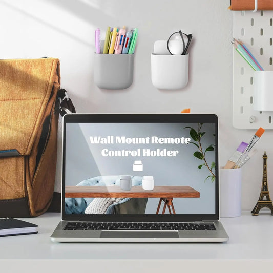 Wall Mounted Storage Box – Mobile Phone Plug Holder & Remote Control Organizer for TV & Air Conditioner