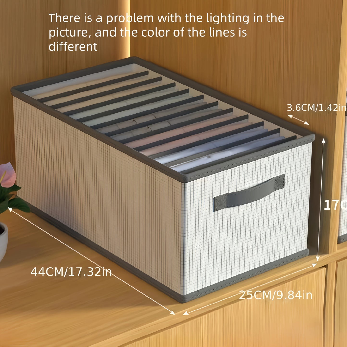 Foldable Fabric Drawer Organizers with Handles – Multi-Compartment Storage Boxes for Clothes & Bedding