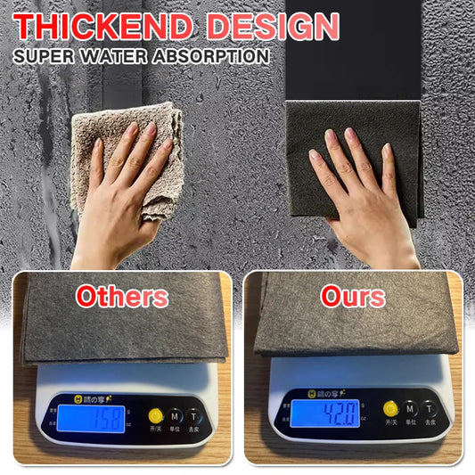 Thickened Magic Cleaning Cloth – Microfiber Glass Cleaning Towel Reusable Washable Lint-Free Cleaning Rag