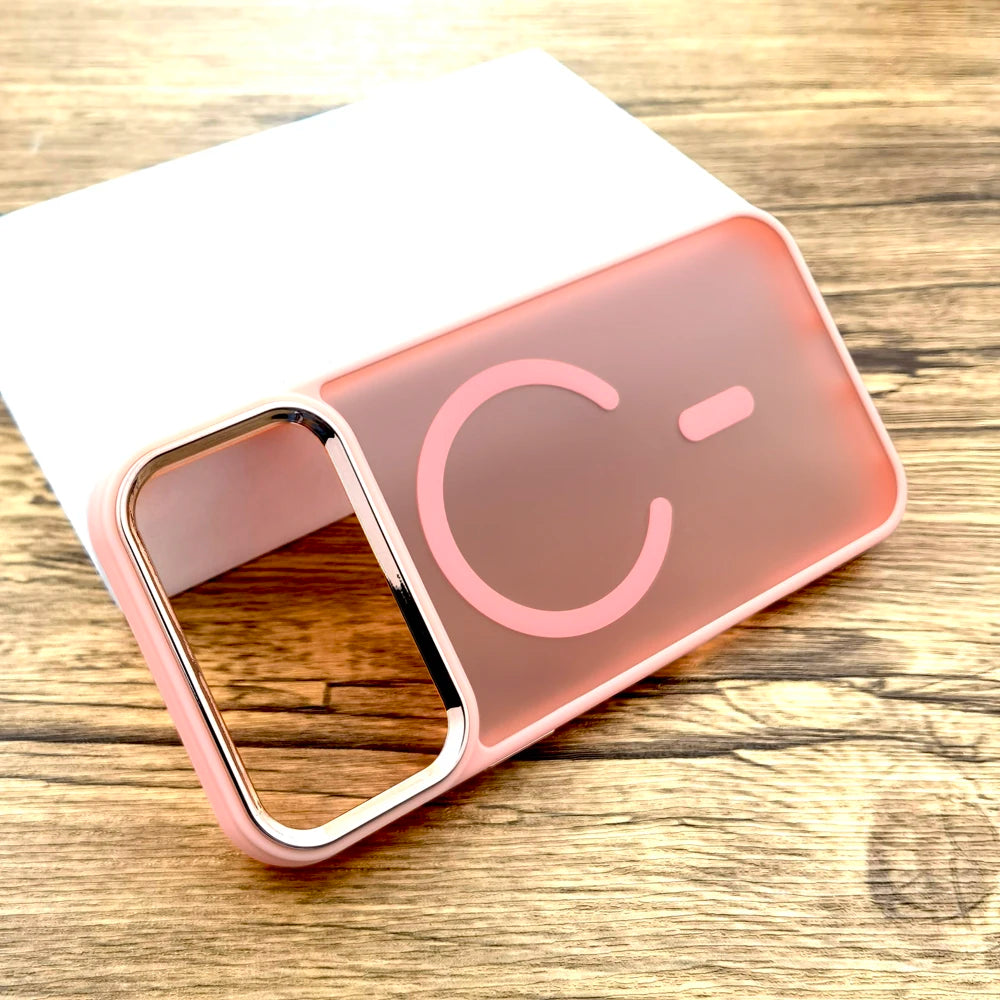 Luxury Matte Translucent Case For iPhone 17 Series Magsafe Mag Safe Wireless Charge Covers