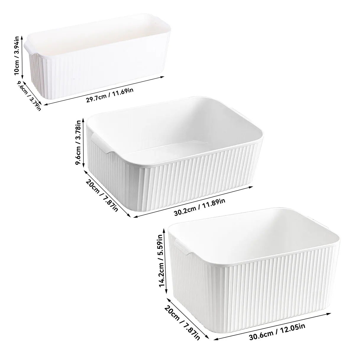 Multifunctional Plastic Storage Box with Handle, Desktop Organizer for Kitchen, Bathroom & Cabinet