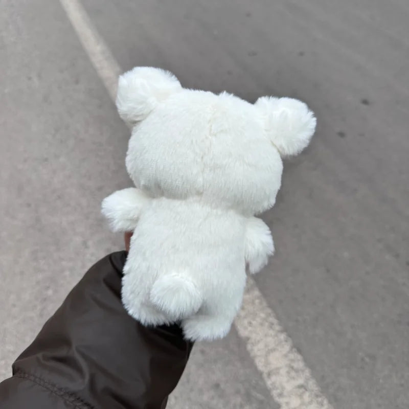 20cm Rilakkuma Plush Doll Long Hair Series, Super Soft Kawaii Bear Stuffed Animal Toy, Cute Cartoon Plush for Kids and Collectors