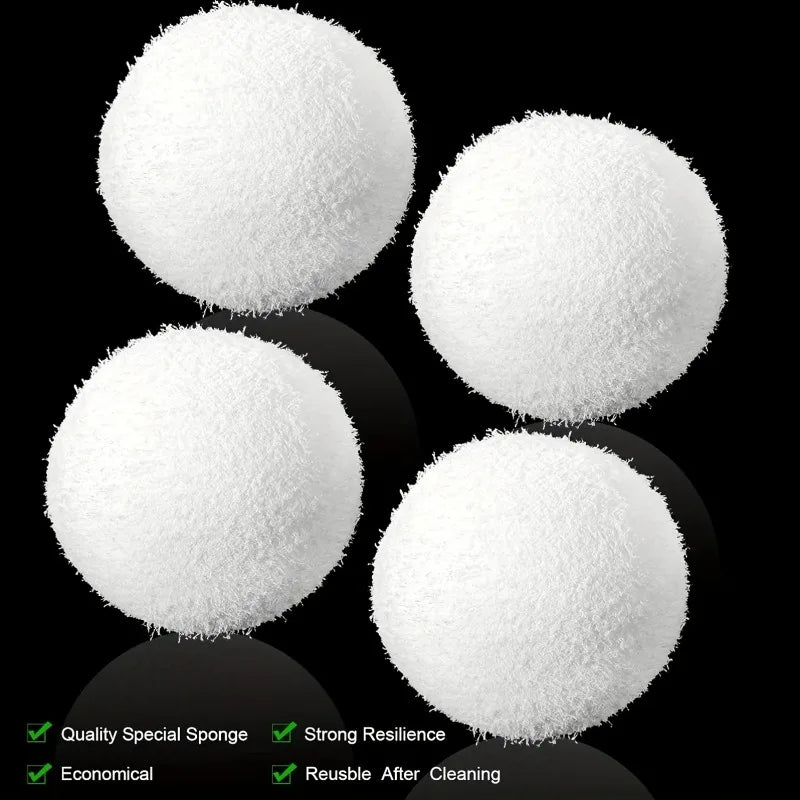 Reusable 3-Inch Oil Absorbing Sponge Cleaning Balls – Floating Pool Filters for Pools, Hot Tubs, and Spas