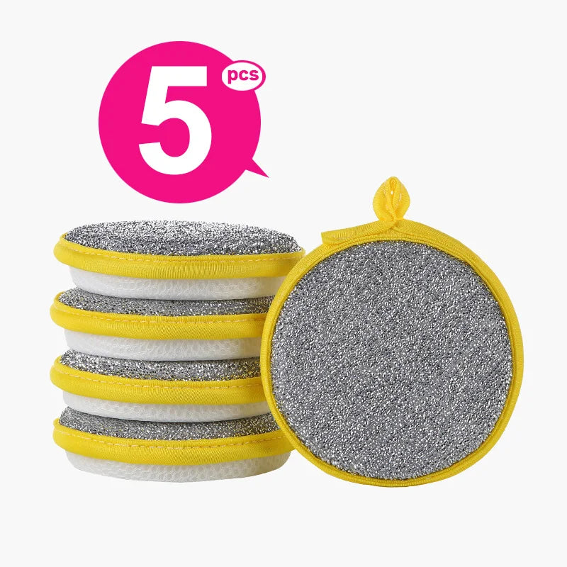 Double-Sided Dishwashing Sponge – Reusable Dish Wash Sponge for Pans, Pots, and Kitchen Cleaning