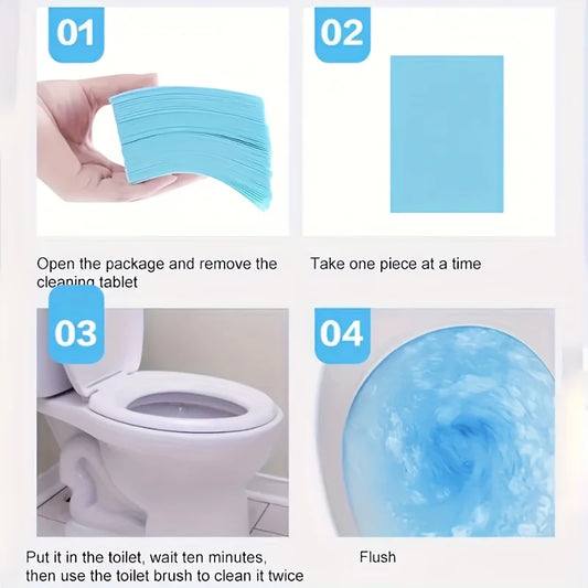 Deodorize Toilet Cleaning Tablets, Powerful All-Purpose Cleaner Gel, Antimicrobial Toilet & Floor Cleaner, Bulk Pack