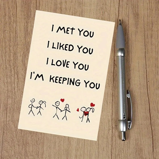 Romantic Birthday and Anniversary Greeting Cards with Personalized Love Messages, Premium Envelope Included, Heartfelt Couple Gift for Him and Her