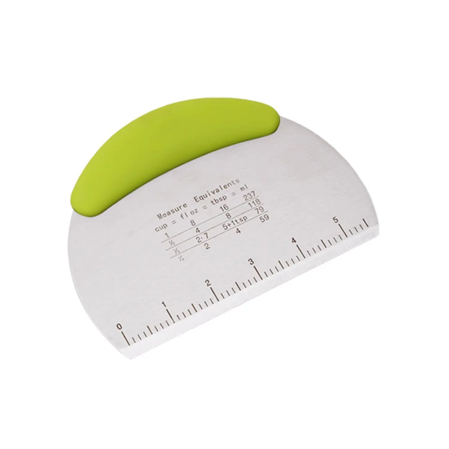 Stainless Steel Dough Scraper with Scale, Flour Cutter Pastry Scraper for Baking, Cake and Noodle Cutting Tool