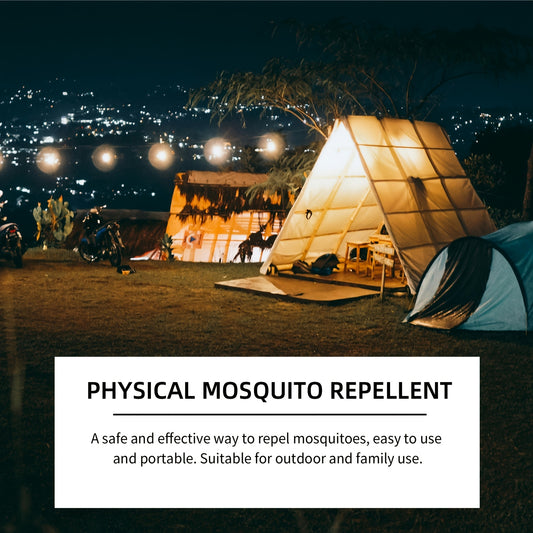 Electronic Mosquito Repellent Bracelet, Black, Fishing Mosquito Repellent, Comfortable to Wear, Physical Mosquito Repellent, Chemical-Free, Fashionable and Versatile, Unisex, 1 Piece