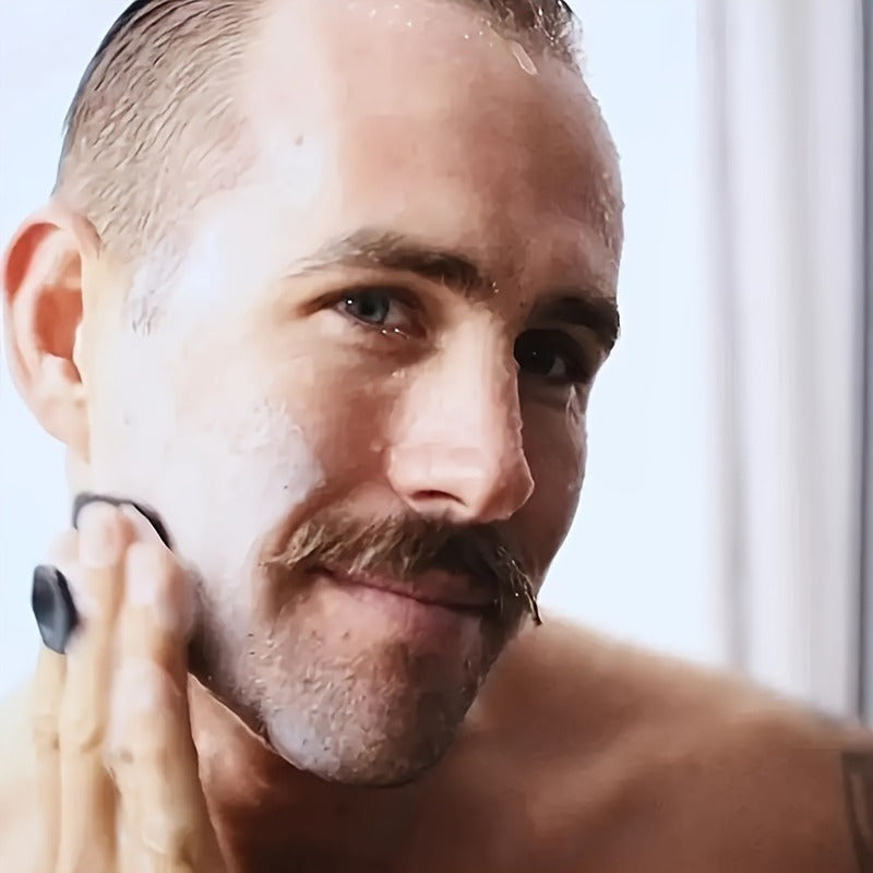 1pc Men'S Facial Massage Scrubber - Gentle Exfoliating Brush with Soft Bristles, Light Beige for Dead Skin Removal & Shaving, No Fragrance, Ideal for Men'S Personal Care, Perfect Christmas Gift, Shaving Accessory, Sleek Desig