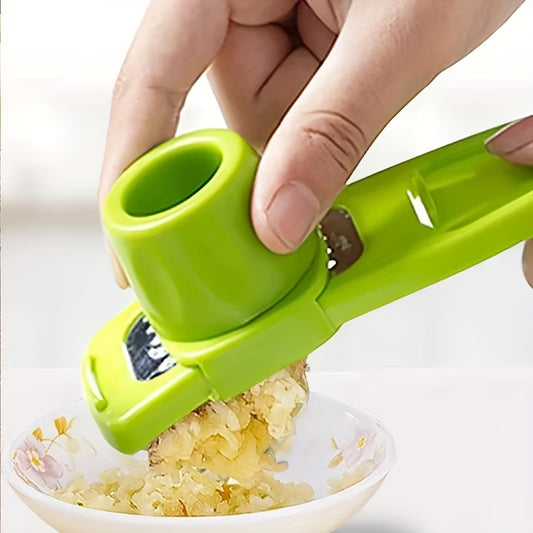 1pc Mini Garlic Grinder Creative Garlic Press Kitchen Garlic Mash Manual Garlic Mashing Green Kitchen Gadgets Outdoor picnic and barbecue tools