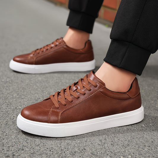 Men's Lightweight Skate Shoes, Comfortable Sports Shoes That Are Slip-Resistant And Durable, New Business Casual Sneakers, Retro Trendy Stylish Skate Shoes, Large Size Soft-Soled And Easy to Wear, Suitable for Outdoor Leisure