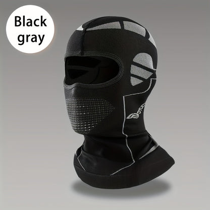 Windproof Thermal Ski & Motorcycle  Mask - Full Face & Head Cover for Men & Women, Cold Weather Riding Gear, Winter Sports with Adjustable Fit, Windproof Fabric (No Power Required) - Skiing, Snowboarding, Motorc