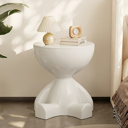 1pc Modern Mini Sofa-Side Table with Low-Profile Plastic Top & Compact Base - Tiny Coffee Table Suitable for Bedside, Living Room, Small Spaces - Durable - Furniture (No Assembly Required)