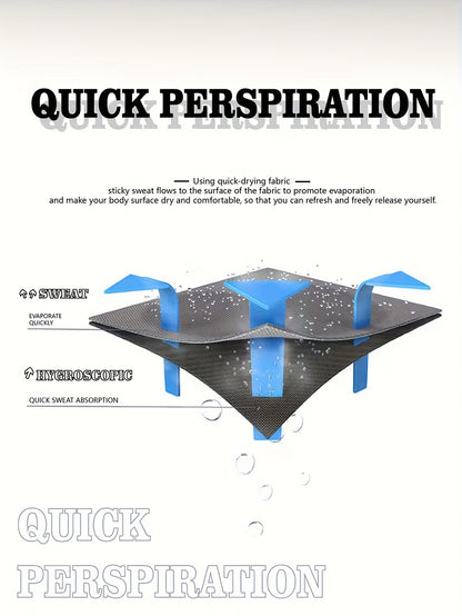 Men's Athletic T-Shirt, Sporty Body-Hugging Fit with High Elasticity, Crew Neck, Long Sleeve, Suitable for Hiking, Jogging, Cycling, and Outdoor Fitness Workouts