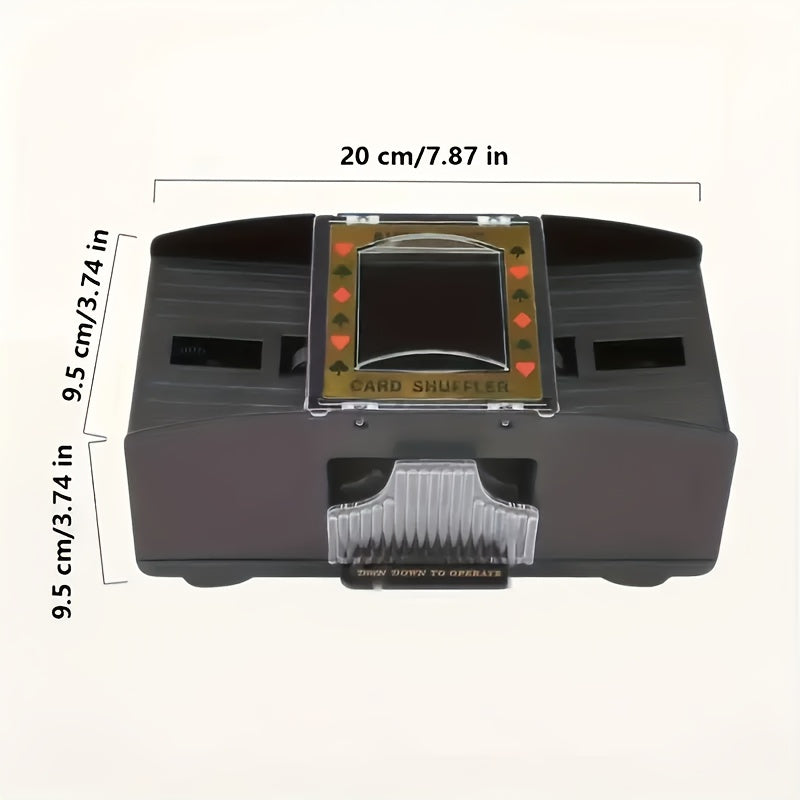 Durable Plastic Automatic Card Shuffler - Perfect for Family Game Nights And Poker Enthusiasts, This Easy-To-Use Transparent Shuffler Is Ideal for Those Aged 14 And Above, Without Battery