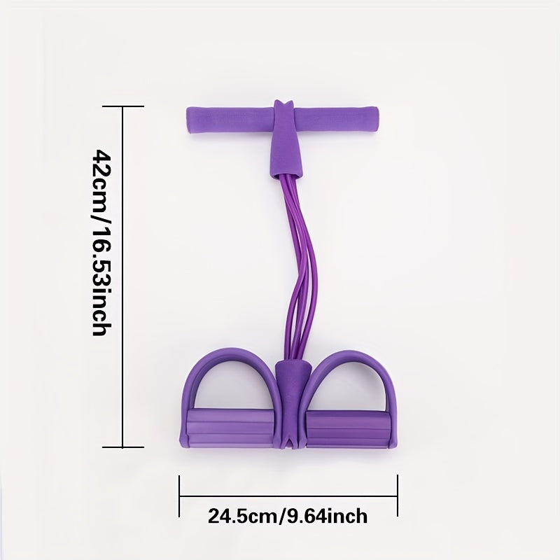 Natural Latex Yoga Pedal Puller - Resistance Band for Home Gym Arm and Waist Slimming Training