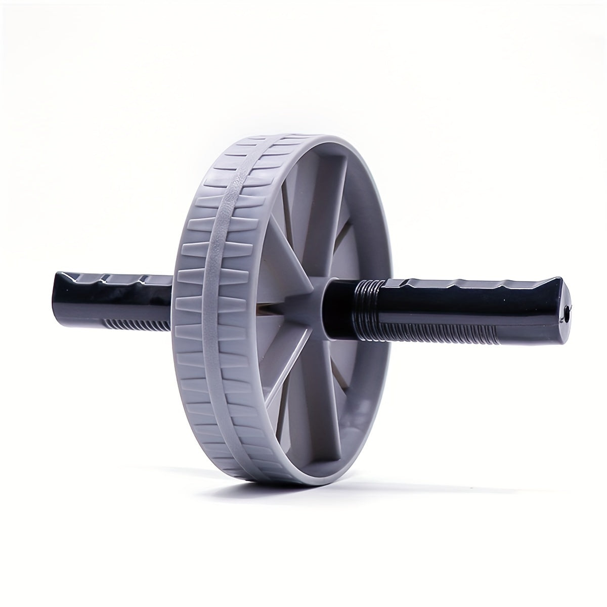 1 Ab Roller Wheel - Sleek Gray & Black, Durable ABS Material, Non-Electric Home Fitness Equipment for Men & Women - Perfect for Core Strength, Muscle Building & Weight Loss, Gym Accessories