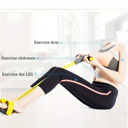 Natural Latex Yoga Pedal Puller - Resistance Band for Home Gym Arm and Waist Slimming Training