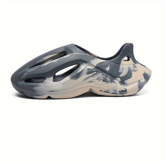 Unisex, Coconut Hole Slippers for Couples - Summer Casual Slip-Resistant and Wear-Resistant Sporty Stepping on Feeling Sandals with Function for Beach and Indoor Use, Women Shoes