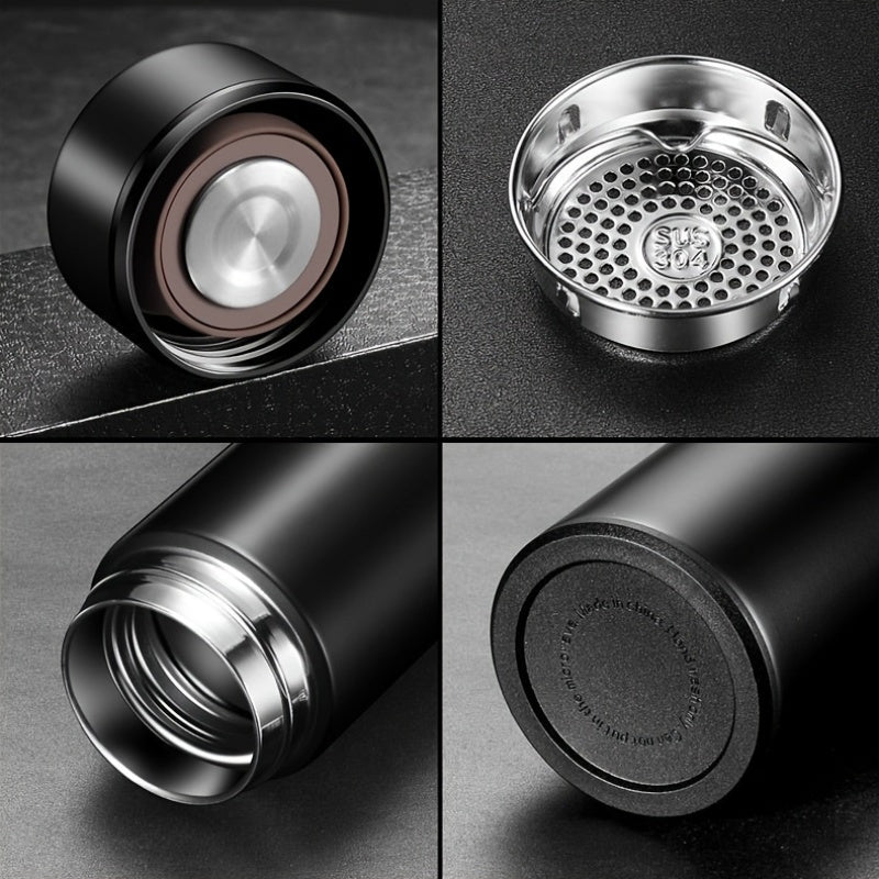 A Smart Temperature Display 304 Stainless Steel Thermos, Sports Cup with LED Touch Screen, Portable for Outdoor Leisure, Straight Water , Thermal Cup with Long-Lasting Insulation And Vacuum Heat Retention