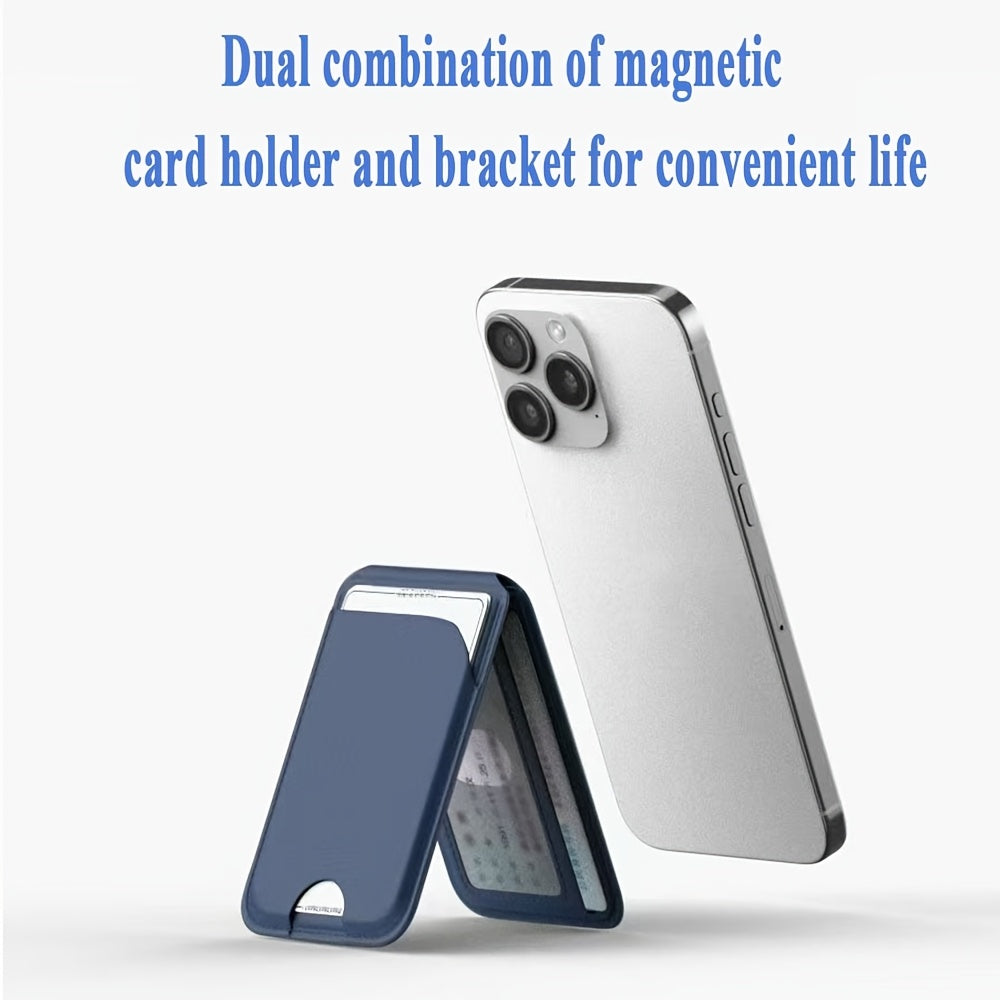 Compatible with Magnetic Card Holders And for iphones, This Is The Strongest Magnetic Wallet for The Entire for iphone 16/15/14/13/12 Series, Featuring an Adjustable Stand. The Card Holder Can Hold 5-6 Cards And Is Suitable f