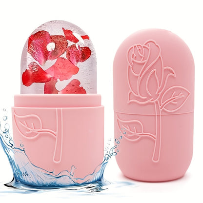 Silicone Ice Facial Roller | Ice Cube Roller Massager| No Fragrance, Battery-Free, Suitable for Various Skin Conditions Reusable Massage Silicone Ice Mold