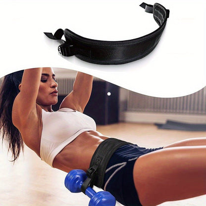 Hip Thrust Belt for Home Fitness - Comfortable, High-Capacity Weighted Dumbbell Training Band, Durable Nylon Material