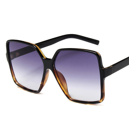 Women's Oversized Shield Fashion Glasses with Gradient Dark to Light Lenses, Lightweight Plastic Frame for & Fashion Accessories, Stylish Protection Eyewear, Trendy Women