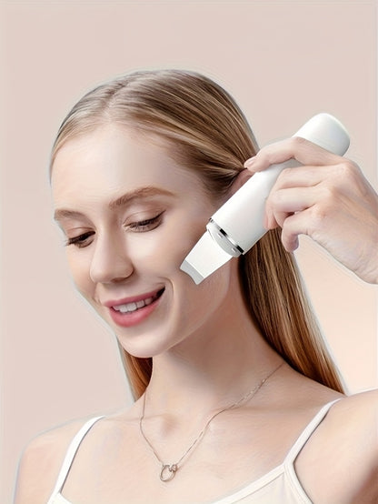 Home Use Facial Pore Cleaner Deep Cleansing Peeling Skin Scrubber Face Spatula, Skin Spatula Cleanser, Skin Spatula for Face, Facial Spatula Cleansing Electric Pore Cleanser Skin Shovel Machine