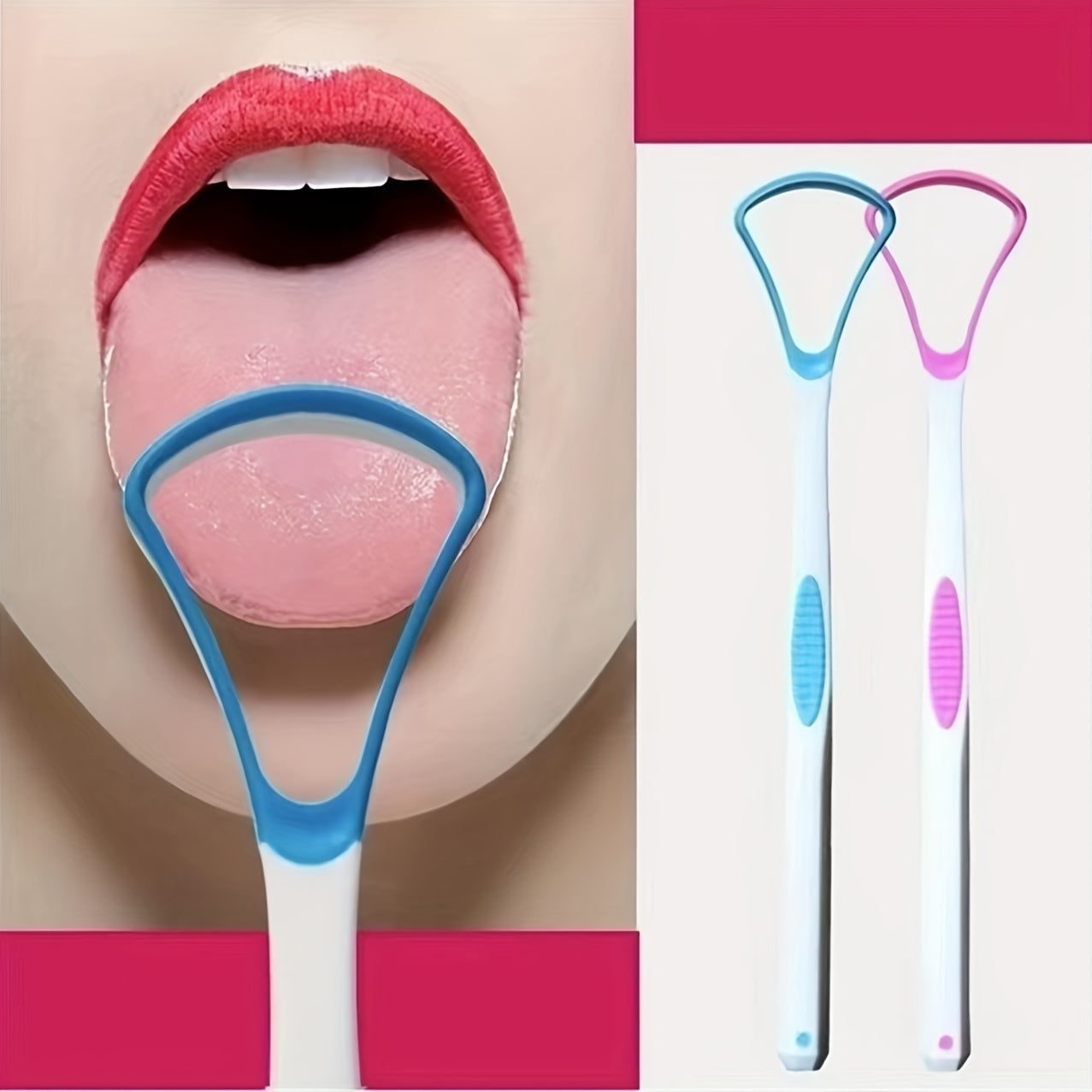 Tongue Scrapers for Adults, Complete with a Convenient Travel Case, Promote Healthy Oral Hygiene And Are Simple to Use, Aiding in The Battle Against Bad Breath.