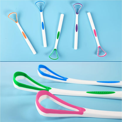 Tongue Scrapers for Adults, Complete with a Convenient Travel Case, Promote Healthy Oral Hygiene And Are Simple to Use, Aiding in The Battle Against Bad Breath.