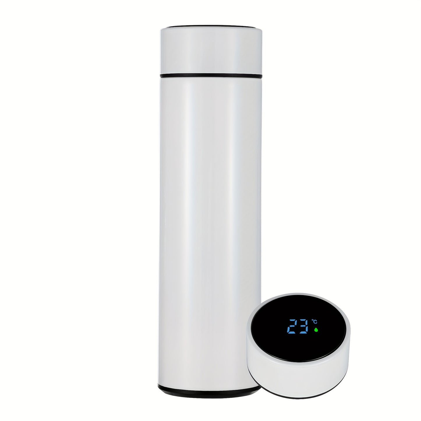 A Smart Temperature Display 304 Stainless Steel Thermos, Sports Cup with LED Touch Screen, Portable for Outdoor Leisure, Straight Water , Thermal Cup with Long-Lasting Insulation And Vacuum Heat Retention