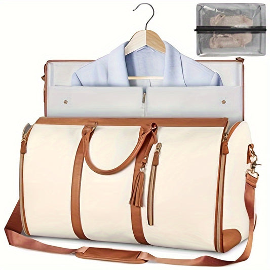 New Women'S Folding Suit Travel Bag | Multi-functional Large Capacity PU Luggage Bag, Available in Multiple Colors