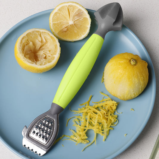 1pcs Multifunctional Lemon Grater & Juicer with Bottle Opener - Heavy-Duty Stainless () Shredder for Citrus Fruits, Cheese, Vegetables - Compact for, Camping, Picnics - & to Use