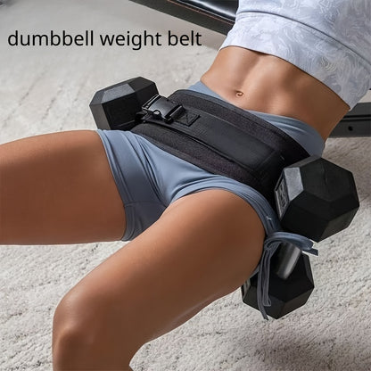 Hip Thrust Belt for Home Fitness - Comfortable, High-Capacity Weighted Dumbbell Training Band, Durable Nylon Material