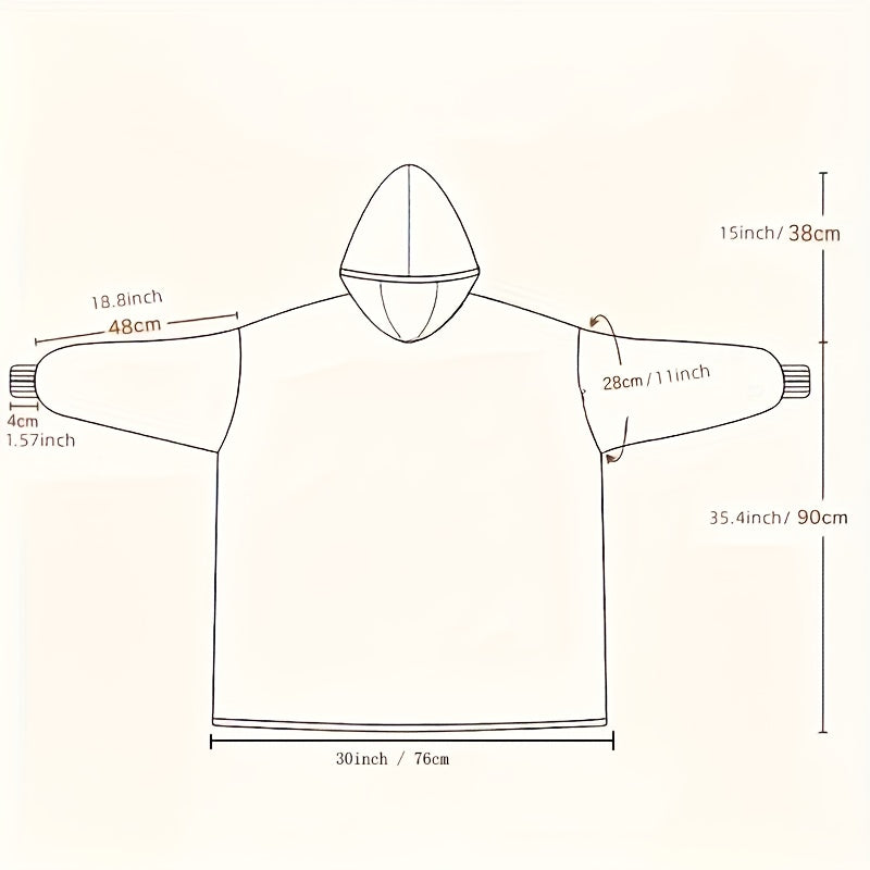 Ultra-Soft Sherpa Velvet Reversible Hoodie with Kangaroo Pocket, Comfortable, Machine Washable, And Wearable Sweatshirt, a Perfect Gift.