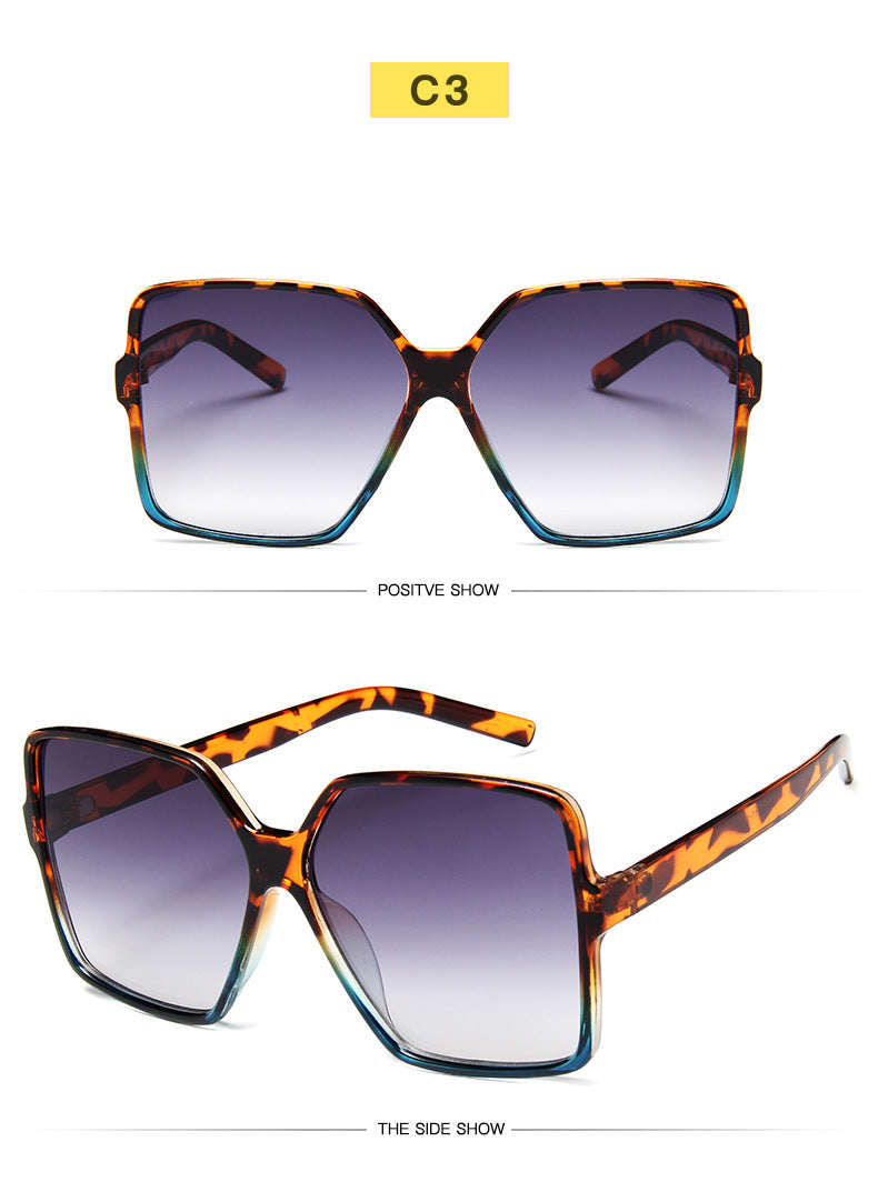 Women's Oversized Shield Fashion Glasses with Gradient Dark to Light Lenses, Lightweight Plastic Frame for & Fashion Accessories, Stylish Protection Eyewear, Trendy Women