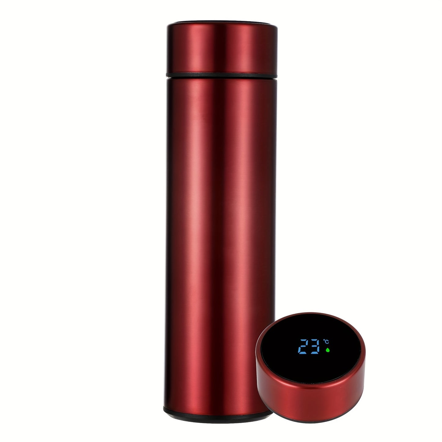 A Smart Temperature Display 304 Stainless Steel Thermos, Sports Cup with LED Touch Screen, Portable for Outdoor Leisure, Straight Water , Thermal Cup with Long-Lasting Insulation And Vacuum Heat Retention