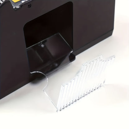 Durable Plastic Automatic Card Shuffler - Perfect for Family Game Nights And Poker Enthusiasts, This Easy-To-Use Transparent Shuffler Is Ideal for Those Aged 14 And Above, Without Battery