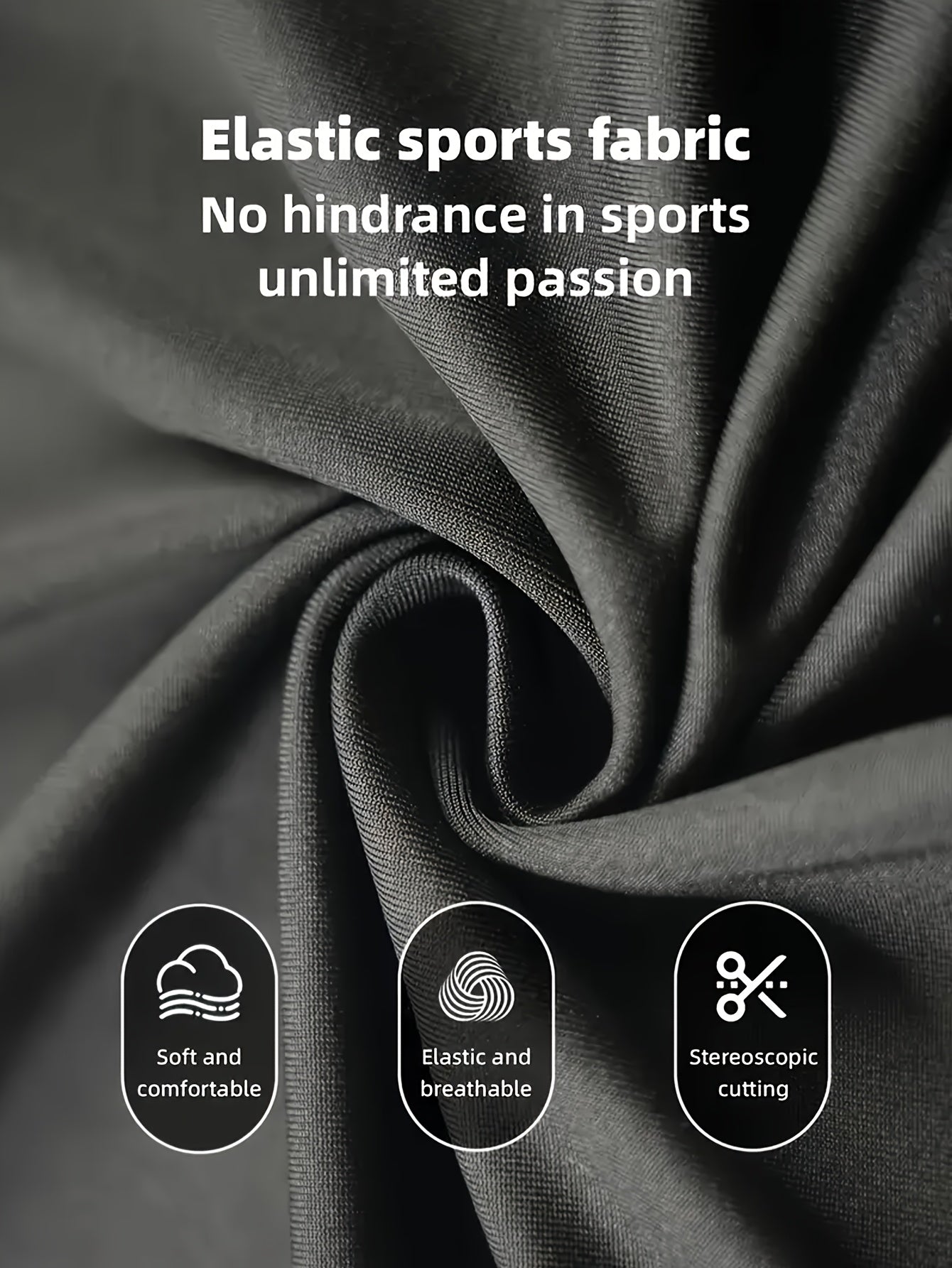 Men's Athletic T-Shirt, Sporty Body-Hugging Fit with High Elasticity, Crew Neck, Long Sleeve, Suitable for Hiking, Jogging, Cycling, and Outdoor Fitness Workouts